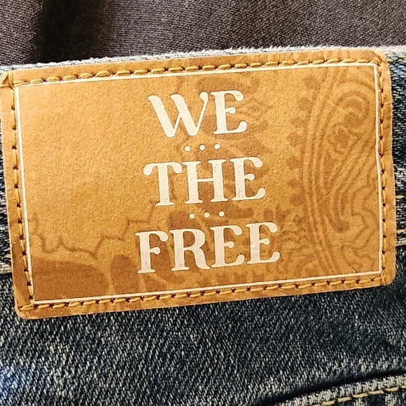 Free People We The Free Women's‎ Maggie Mid-Rise Straight Leg Blue Jeans 27 NWT - Picture 7 of 15